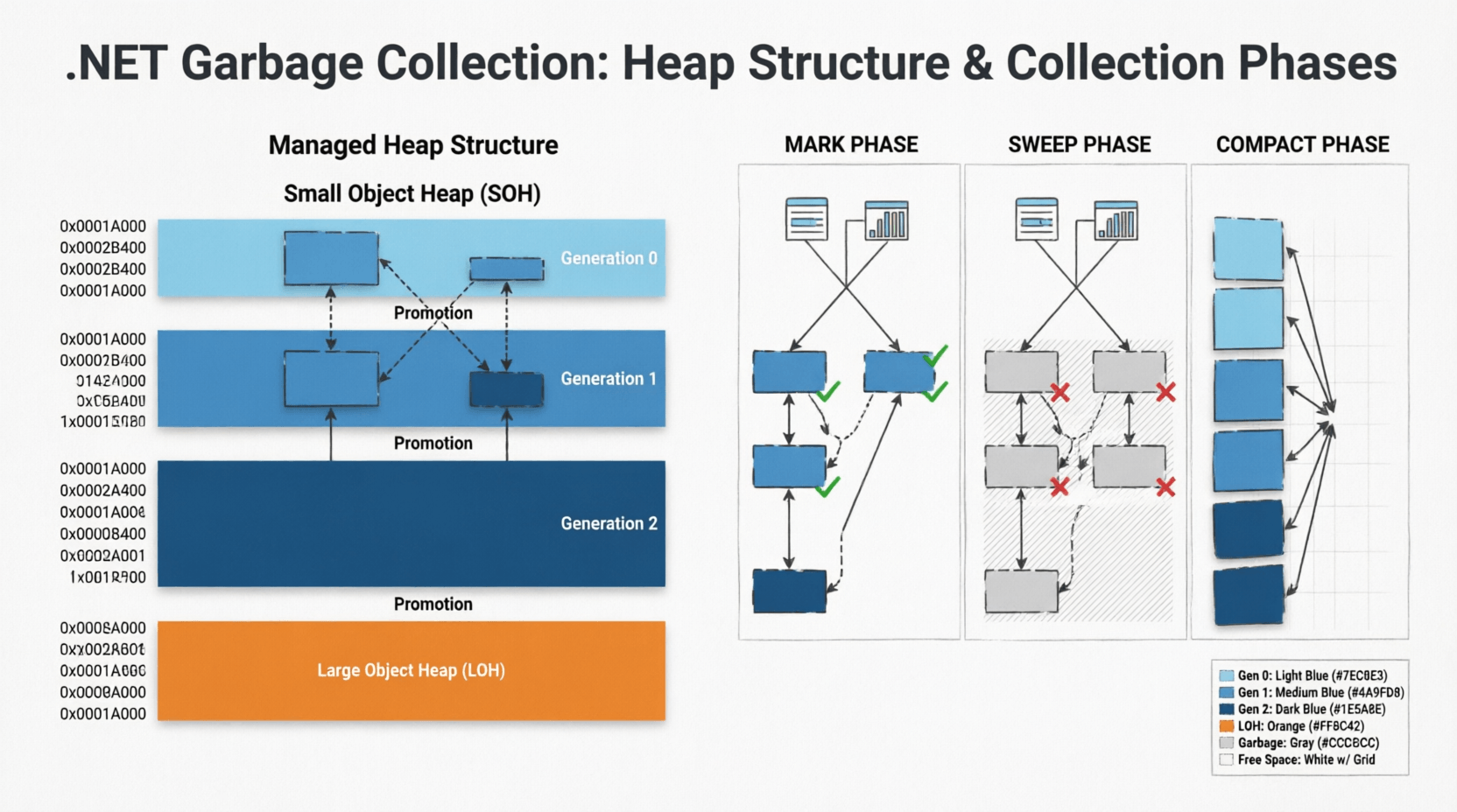 .NET Garbage Collector Explained: Deep Dive with Diagrams
