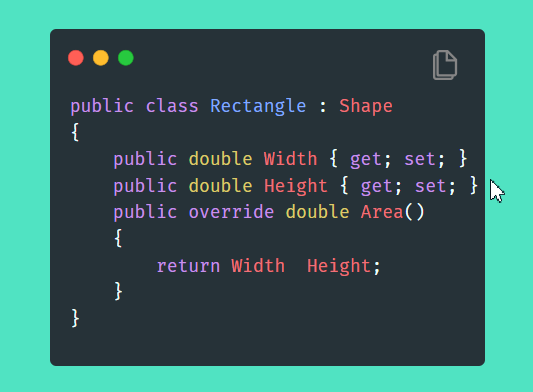 Rectangle class diagram