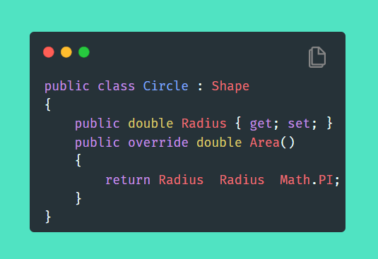 Circle class diagram