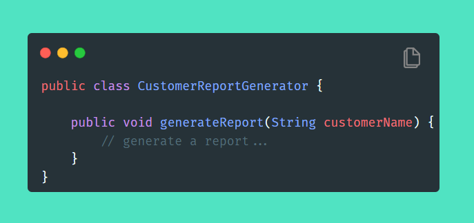 CustomerReportGenerator Class Image